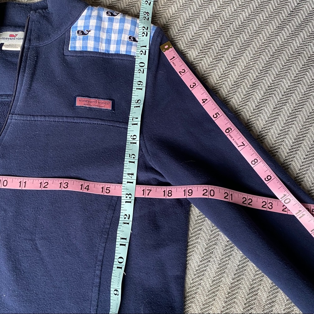Vineyard Vines Jacket Pullover Half Zip Blue M - image 6